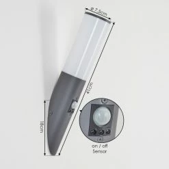 Hofstein Caserta Außenwandleuchte Anthrazit, 1-flammig, Bewegungsmelder -Außenleuchten Verkäufe caserta aussenwandleuchte h3018040 3