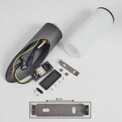 Hofstein Caserta Außenwandleuchte Anthrazit, 1-flammig, Bewegungsmelder -Außenleuchten Verkäufe caserta aussenwandleuchte h3018040 4