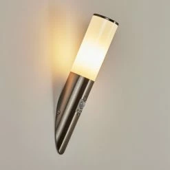 Hofstein Caserta Außenwandleuchte Nickel-Matt, 1-flammig, Bewegungsmelder -Außenleuchten Verkäufe caserta aussenwandleuchte h3539866 6