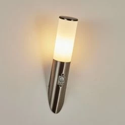 Hofstein Caserta Außenwandleuchte Nickel-Matt, 1-flammig, Bewegungsmelder -Außenleuchten Verkäufe caserta aussenwandleuchte h3539866 9