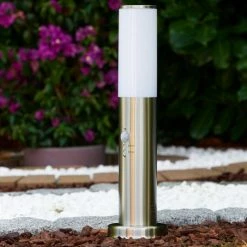 Hofstein Caserta Sockelleuchte Edelstahl, 1-flammig, Bewegungsmelder -Außenleuchten Verkäufe caserta sockelleuchte h300553 6