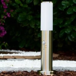 Hofstein Caserta Sockelleuchte Edelstahl, 1-flammig, Bewegungsmelder -Außenleuchten Verkäufe caserta sockelleuchte h300553 9