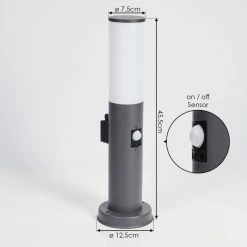 Hofstein Caserta Sockelleuchte Anthrazit, 1-flammig, Bewegungsmelder -Außenleuchten Verkäufe caserta sockelleuchte h3017883 3