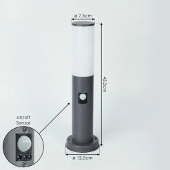 Hofstein Caserta Sockelleuchte Anthrazit, 1-flammig, Bewegungsmelder -Außenleuchten Verkäufe caserta sockelleuchte h3017906 3