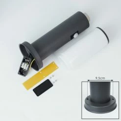 Hofstein Caserta Sockelleuchte Anthrazit, 1-flammig, Bewegungsmelder -Außenleuchten Verkäufe caserta sockelleuchte h3017906 4