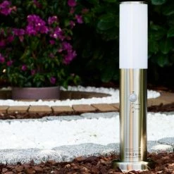 Hofstein Caserta Sockelleuchte Edelstahl, 1-flammig, Bewegungsmelder -Außenleuchten Verkäufe caserta sockelleuchte h306531 11