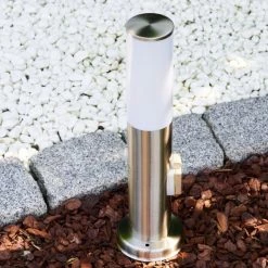 Hofstein Caserta Sockelleuchte Edelstahl, 1-flammig, Bewegungsmelder -Außenleuchten Verkäufe caserta sockelleuchte h306531 6