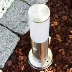 Hofstein Caserta Sockelleuchte Edelstahl, 1-flammig, Bewegungsmelder -Außenleuchten Verkäufe caserta sockelleuchte h306531 7