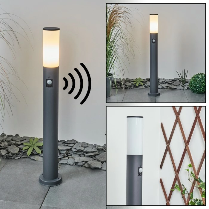 Hofstein Caserta Wegeleuchte Anthrazit, 1-flammig, Bewegungsmelder 1 Hofstein Caserta Wegeleuchte Anthrazit, 1-flammig, Bewegungsmelder