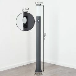 Hofstein Caserta Wegeleuchte Anthrazit, 1-flammig, Bewegungsmelder -Außenleuchten Verkäufe caserta wegeleuchte h3018002 3