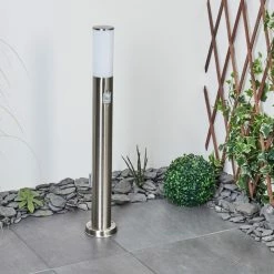 Hofstein Caserta Wegeleuchte Nickel-Matt, 1-flammig, Bewegungsmelder -Außenleuchten Verkäufe caserta wegeleuchte h3018422 11