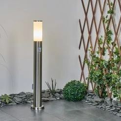 Hofstein Caserta Wegeleuchte Nickel-Matt, 1-flammig, Bewegungsmelder -Außenleuchten Verkäufe caserta wegeleuchte h3018422 6