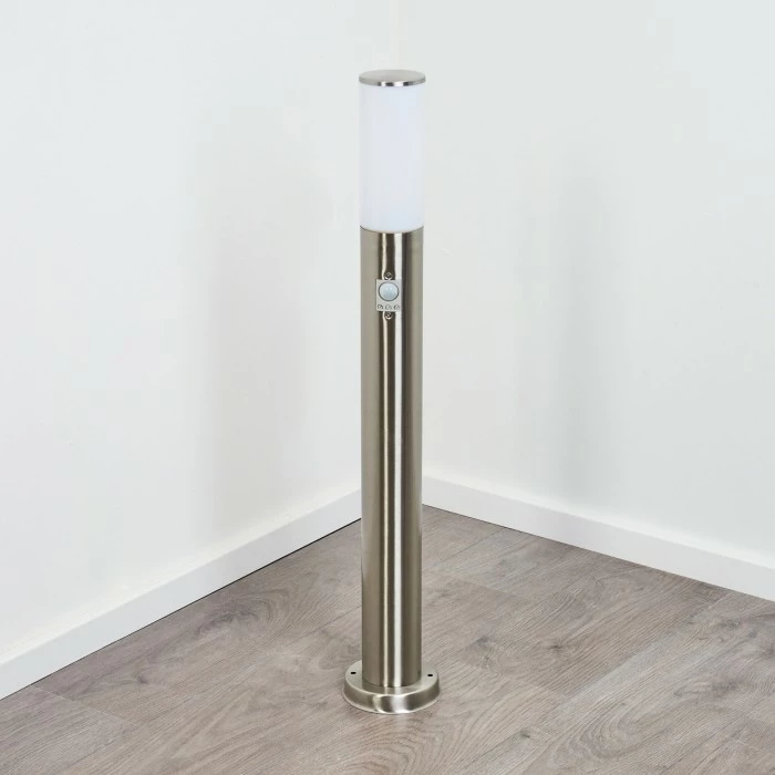 Hofstein Caserta Wegeleuchte Nickel-Matt, Weiß, 1-flammig, Bewegungsmelder 12 Hofstein Caserta Wegeleuchte Nickel-Matt, Weiß, 1-flammig, Bewegungsmelder – Bild 12