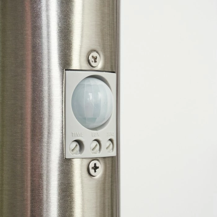 Hofstein Caserta Wegeleuchte Nickel-Matt, Weiß, 1-flammig, Bewegungsmelder 5 Hofstein Caserta Wegeleuchte Nickel-Matt, Weiß, 1-flammig, Bewegungsmelder – Bild 5