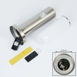 Hofstein Caserta Wegeleuchte Nickel-Matt, Weiß, 1-flammig, Bewegungsmelder -Außenleuchten Verkäufe caserta wegeleuchte h3538937 4