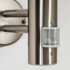 Hofstein Cordova Außenwandleuchte Edelstahl, Transparent, Klar, 1-flammig, Bewegungsmelder -Außenleuchten Verkäufe cordova aussenwandleuchte h3005927 15