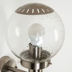 Hofstein Cordova Außenwandleuchte Edelstahl, Transparent, Klar, 1-flammig, Bewegungsmelder -Außenleuchten Verkäufe cordova aussenwandleuchte h3005927 4