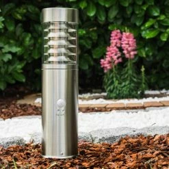 Hofstein Dakar Außensockelleuchte Edelstahl, 1-flammig, Bewegungsmelder 26 Hofstein Dakar Außensockelleuchte Edelstahl, 1-flammig, Bewegungsmelder -Außenleuchten Verkäufe dakar aussensockelleuchte h365 11