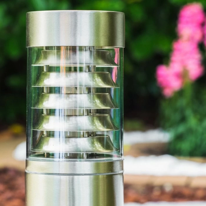 Hofstein Dakar Außensockelleuchte Edelstahl, 1-flammig, Bewegungsmelder 15 Hofstein Dakar Außensockelleuchte Edelstahl, 1-flammig, Bewegungsmelder – Bild 15