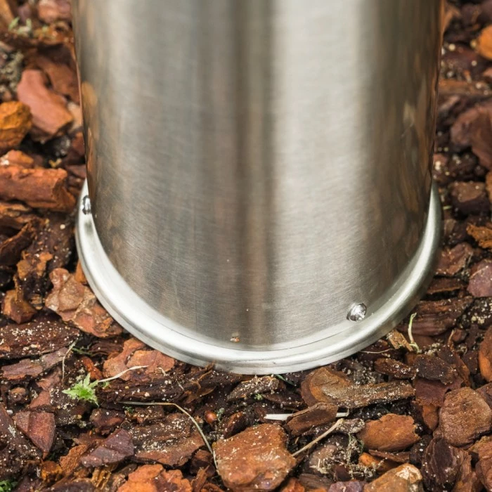 Hofstein Dakar Außensockelleuchte Edelstahl, 1-flammig, Bewegungsmelder 6 Hofstein Dakar Außensockelleuchte Edelstahl, 1-flammig, Bewegungsmelder – Bild 6