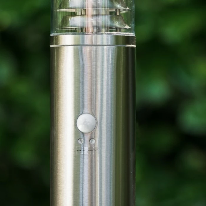 Hofstein Dakar Aussenstehleuchte Edelstahl, 1-flammig, Bewegungsmelder 4 Hofstein Dakar Aussenstehleuchte Edelstahl, 1-flammig, Bewegungsmelder – Bild 4