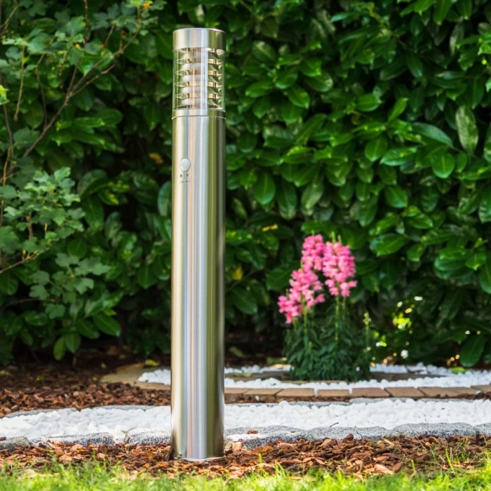 Hofstein Dakar Aussenstehleuchte Edelstahl, 1-flammig, Bewegungsmelder 8 Hofstein Dakar Aussenstehleuchte Edelstahl, 1-flammig, Bewegungsmelder – Bild 8