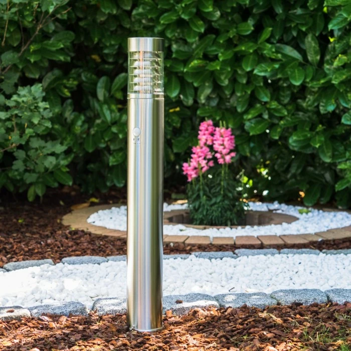 Hofstein Dakar Aussenstehleuchte Edelstahl, 1-flammig, Bewegungsmelder 10 Hofstein Dakar Aussenstehleuchte Edelstahl, 1-flammig, Bewegungsmelder – Bild 10