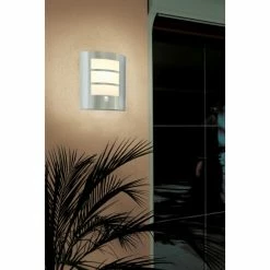 Eglo Leuchten Eglo CITY Außenwandleuchte Edelstahl, Bewegungsmelder