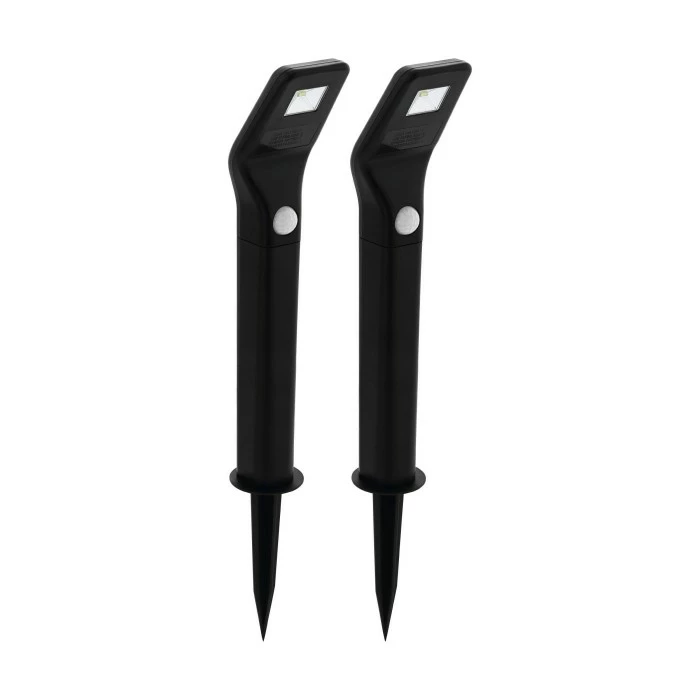 Eglo Leuchten Eglo CLASSIC 2er Set Solar-Wegeleuchte LED Schwarz, 1-flammig, Bewegungsmelder 2 Eglo Leuchten Eglo CLASSIC 2er Set Solar-Wegeleuchte LED Schwarz, 1-flammig, Bewegungsmelder – Bild 2