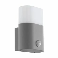 Hofstein Eglo FAVRIA Außenwandleuchte LED Silber, 1-flammig, Bewegungsmelder