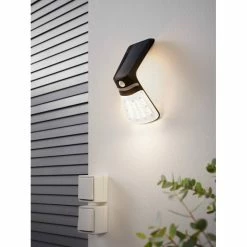 Eglo Leuchten LAMOZZO Solar-Außenwandleuchte LED Weiß, 1-flammig, Bewegungsmelder -Außenleuchten Verkäufe eglo leuchten lamozzo solar aussenwandleuchte 98757 2