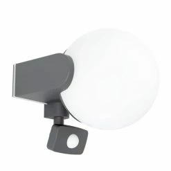 Eglo Leuchten RUBIO Außenwandleuchte Schwarz, 1-flammig, Bewegungsmelder