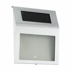 Eglo Leuchten Eglo Z_SOLAR Außenwandleuchte LED Edelstahl, 2-flammig, Bewegungsmelder