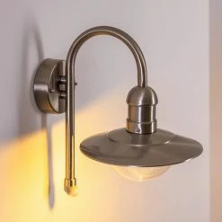 Hofstein Elima Außenwandleuchte Edelstahl, 1-flammig, Bewegungsmelder -Außenleuchten Verkäufe elima aussenwandleuchte h168043 10