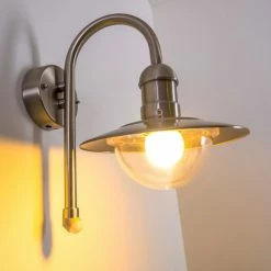 Hofstein Elima Außenwandleuchte Edelstahl, 1-flammig, Bewegungsmelder -Außenleuchten Verkäufe elima aussenwandleuchte h168043 11