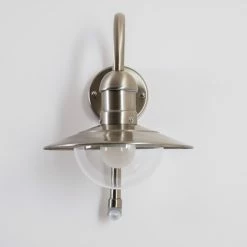 Hofstein Elima Außenwandleuchte Edelstahl, 1-flammig, Bewegungsmelder -Außenleuchten Verkäufe elima aussenwandleuchte h168043 12