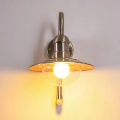 Hofstein Elima Außenwandleuchte Edelstahl, 1-flammig, Bewegungsmelder -Außenleuchten Verkäufe elima aussenwandleuchte h168043 3