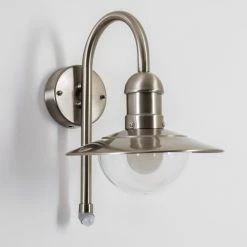 Hofstein Elima Außenwandleuchte Edelstahl, 1-flammig, Bewegungsmelder -Außenleuchten Verkäufe elima aussenwandleuchte h168043 6