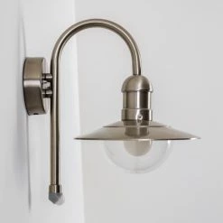 Hofstein Elima Außenwandleuchte Edelstahl, 1-flammig, Bewegungsmelder -Außenleuchten Verkäufe elima aussenwandleuchte h168043 7