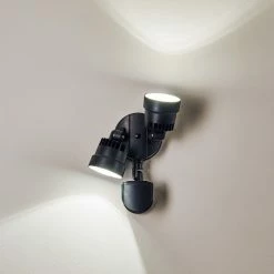 Hofstein Emmerlev Außenwandleuchte LED Schwarz, 2-flammig, Bewegungsmelder 36 Hofstein Emmerlev Außenwandleuchte LED Schwarz, 2-flammig, Bewegungsmelder -Außenleuchten Verkäufe emmerlev aussenwandleuchte h3304075 do1 16