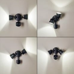 Hofstein Emmerlev Außenwandleuchte LED Schwarz, 2-flammig, Bewegungsmelder 23 Hofstein Emmerlev Außenwandleuchte LED Schwarz, 2-flammig, Bewegungsmelder -Außenleuchten Verkäufe emmerlev aussenwandleuchte h3304075 do1 3