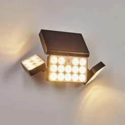 Hofstein Estampes Solarwandleuchte LED Anthrazit, 1-flammig, Bewegungsmelder -Außenleuchten Verkäufe estampes solarwandleuchte h3651414 6