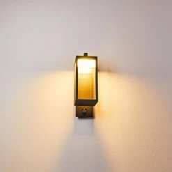 Hofstein Faroer Au&szlig;enwandleuchte LED Anthrazit, 1-flammig, Bewegungsmelder -Außenleuchten Verkäufe faroer aussenwandleuchte h3305867 13