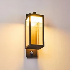 Hofstein Faroer Au&szlig;enwandleuchte LED Anthrazit, 1-flammig, Bewegungsmelder -Außenleuchten Verkäufe faroer aussenwandleuchte h3305867 16