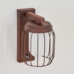 Hofstein Foothills Au&szlig;enwandleuchte Rostfarben, 1-flammig, Bewegungsmelder -Außenleuchten Verkäufe foothills aussenwandleuchte h3588833 10