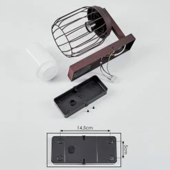 Hofstein Foothills Au&szlig;enwandleuchte Rostfarben, 1-flammig, Bewegungsmelder -Außenleuchten Verkäufe foothills aussenwandleuchte h3588833 4