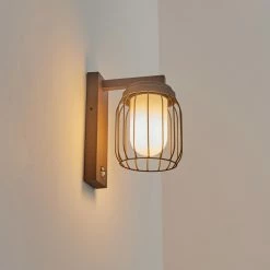 Hofstein Foothills Au&szlig;enwandleuchte Rostfarben, 1-flammig, Bewegungsmelder -Außenleuchten Verkäufe foothills aussenwandleuchte h3588833 8