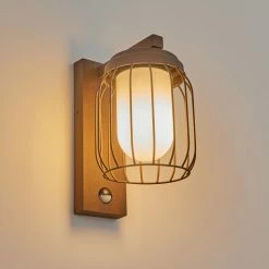 Hofstein Foothills Au&szlig;enwandleuchte Rostfarben, 1-flammig, Bewegungsmelder -Außenleuchten Verkäufe foothills aussenwandleuchte h3588833 9