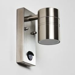 Hofstein Froslev Au&szlig;enwandleuchte LED Chrom, 1-flammig, Bewegungsmelder -Außenleuchten Verkäufe froslev aussenwandleuchte h3339046 do1 12