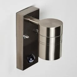 Hofstein Froslev Au&szlig;enwandleuchte LED Chrom, 1-flammig, Bewegungsmelder -Außenleuchten Verkäufe froslev aussenwandleuchte h3339046 do1 13